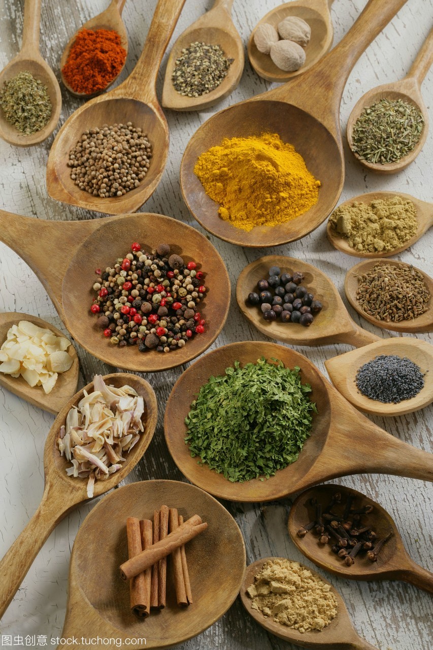 香料与谷物 静物中的美食调味艺术